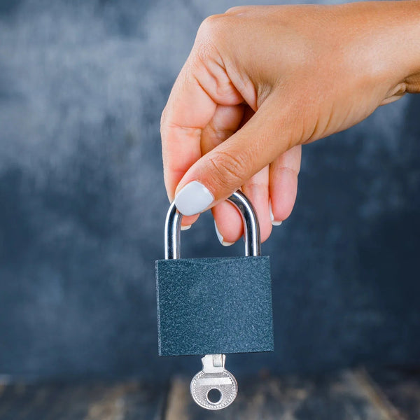 Iron Padlock with Brass Core for Home & Outdoor Security (60mm) - justgrabit.in | Just Grab It