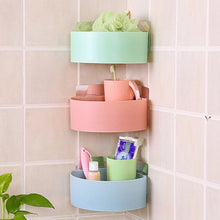 Corner Shelf Bathroom Kitchen Rack Self Adhesive Wall Mount Storage Basket - justgrabit.in | Just Grab It