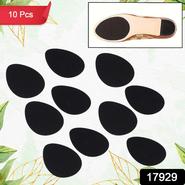Non - Slip Shoe Pads, Rubber Shoe Sole Protector Pads, Self - Adhesive Shoe Grips Pads Stickers Non Skid for Ladies Shoes, High Heels, Boots (10 Pcs Set) - justgrabit.in | Just Grab It