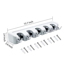 5 - Layer Multipurpose Wall Mounted Organizer Mop And Broom Holder - justgrabit.in | Just Grab It