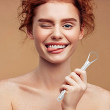 Stainless Steel Tongue Scraper for Bad Breath & Oral Hygiene, Metal Case Included (1 Pc) - justgrabit.in | Just Grab It