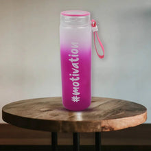 Motivational Glass Water Bottle Colorful potable Water Glass Bottle With Rubber Band, Daily Intake Hourly Water Bottle to Ensure You Drink Enough Water Throughout The Day Reusable Cycling Gym, Workout Fitness Bottle (350 ML) - Justgrabit Inc.