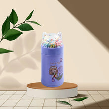 Girl Glass Water Bottle for School with Kid Sparkle Strap Cat Lid Sequins Glitter Glass Cup Birthday Gift Children 350ml (MOQ : - 75 pc) - justgrabit.in | Just Grab It