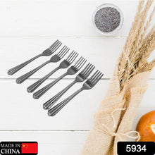 Steel Forks Set of 6 - Fork Set for Home and Kitchen Fork High Quality Premium Fork Set (6 Pc Set ) - justgrabit.in | Just Grab It