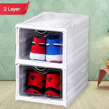 Stackable Multifunctional Storage, for Clothes Foldable Drawer Shelf Basket Utility Cart Rack Storage Organizer Cart for Kitchen, Pantry Closet, Bedroom, Bathroom, Laundry (2 / Layer 1 Pc) - justgrabit.in | Just Grab It
