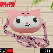 Cute Cartoon Girls' Backpack, Shoulder Bag / Purse, Portable, Mini Silicone Handbag Girls, Children's Bag/Purse for Girls Women, Gift Girls Bag Accessories (1 Pc Mix Color ) - justgrabit.in | Just Grab It
