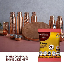 Shining Powder, Cleans and Polishes Copper, Brass, Silver, Aluminum, Iron, and Steel, Removes Tarnish and Oxidation (200 GM) - Justgrabit Inc.