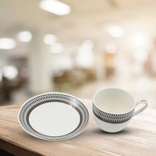 Ceramic Tea / cups and Saucer / Rakabi Set of 12 Pcs - Justgrabit Inc.