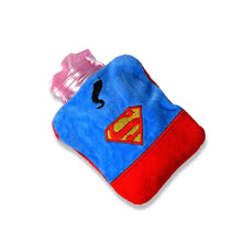 Superman Print Small Hot Water Bag with Cover for Pain Relief - Justgrabit Inc.