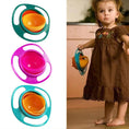 Portable Non Spill Feeding Toddler Gyro Bowl 360 Degree Rotating Dish - Justgrabit Inc.