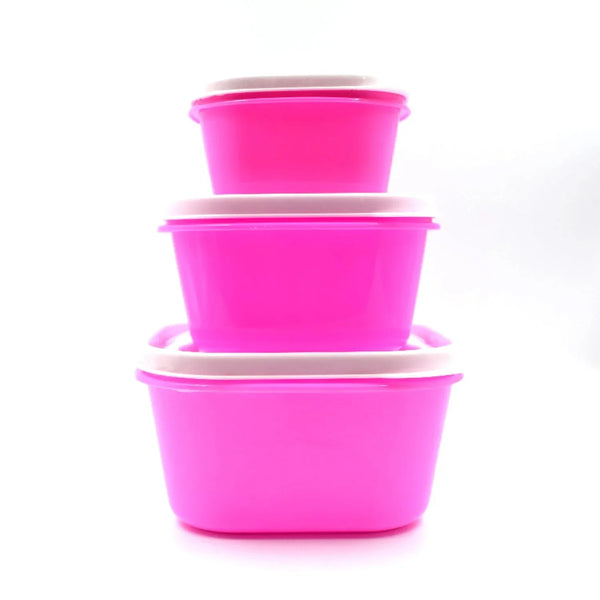 3 Pc Multi - Purpose Container used in all kinds of household and official purposes for storing food and stuffs etc. - Justgrabit Inc.