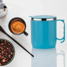 250ML Stainless Steel Mug: Insulated, Leakproof Lid, Hot/Cold Drinks (Mix Color) - justgrabit.in | Just Grab It