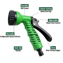 Plastic Garden Hose Nozzle Water Spray Gun Connector Tap Adapter Set - Justgrabit Inc.
