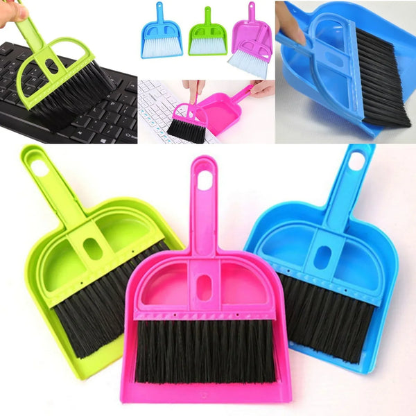 Mini Dustpan with Brush Broom Set for Multipurpose Cleaning, Supdi - 2 pcs - Justgrabit Inc.