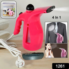 Portable 4 in 1 Handheld Garment Steamer & Facial Steamer Electric Iron Steam Portable Handy Vapor Steamer - Justgrabit Inc.