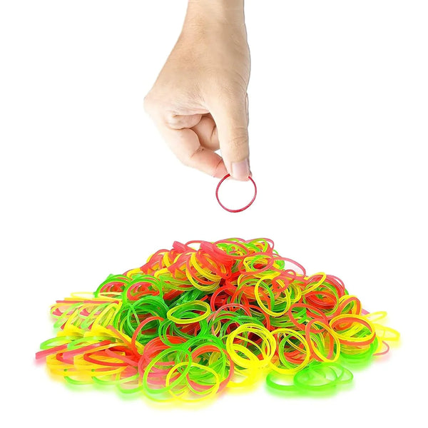 2 - Inch Unbreakable Nylon Rubber Bands – Reusable Multicolor for Office, Home & School (50GM), Hair accessories - justgrabit.in | Just Grab It