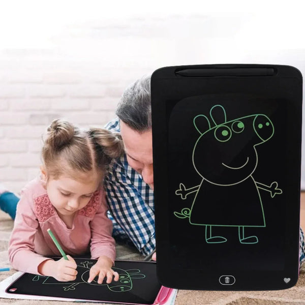 Portable LCD Writing Board Slate Drawing Record Notes Digital Notepad with Pen Handwriting Pad Paperless Graphic Tablet for Kids 12 inch - Justgrabit Inc.