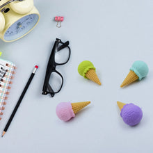 Cone Eraser for Girls & Boys / Eraser for School B'Day Return Gift Party Doughnut Lollipop Ice Cream Theme Shape Erasers Pencils Set for Kids Educational Stationary kit, School Supplies (1 Set 4 Pc) - justgrabit.in | Just Grab It