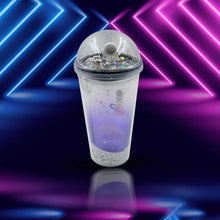 LED Glow Light, Design Printed Insulated Double Wall Plastic Tumbler Cups With Straws 13oz Theming Astronaut in Space Travel Tumbler Freezer Mug Drinking Cups for Boys and Girls School/Tuition/Gym/ Picnic (Pack Of 1) - justgrabit.in | Just Grab It