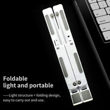 Adjustable Ergonomic Foldable Portable, Holder Riser Tablet Stand Plastic (Use In 14 inch Laptop) - justgrabit.in | Just Grab It