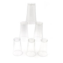 Plastic Drinking Glass Juice Glass Water Glass Set of 6 Transparent Glass - Justgrabit Inc.