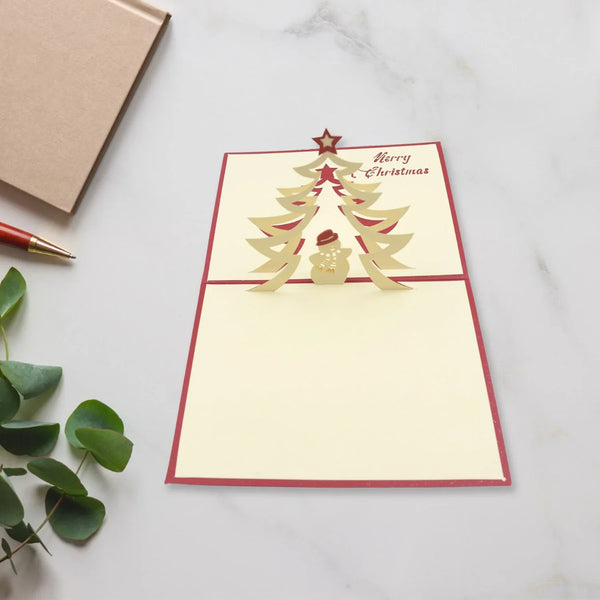 Unique 3D - Up Wishing Card (Christmas): 1 Pc - justgrabit.in | Just Grab It