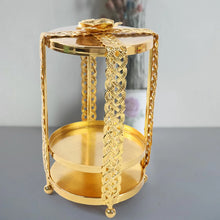 Multipurpose Golden Metal Candle Stand showpiece (1 Pc) - Justgrabit Inc.