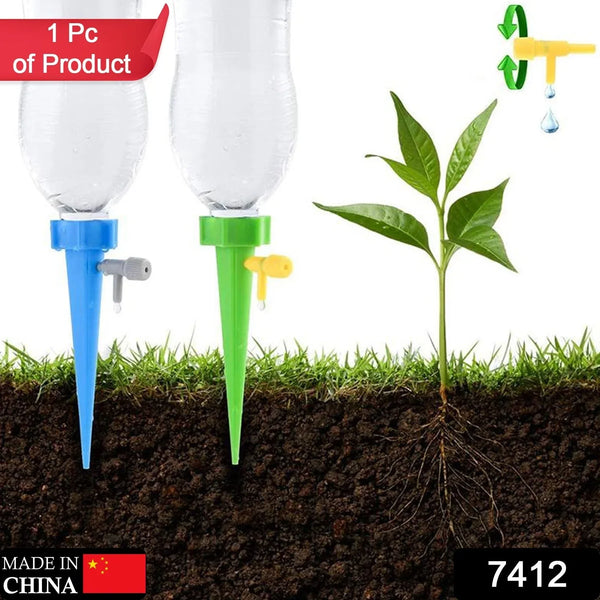 Plant Watering Spikes Sprinkler self Watering Spikes Water dripper for Plants, Adjustable Plant Watering Devices with Slow Release Control Valve Switch - justgrabit.in | Just Grab It