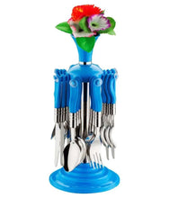 New Stylish 24 Pcs Plastic, Stainless Steel Cutlery Set (Pack of 24) - Justgrabit Inc.
