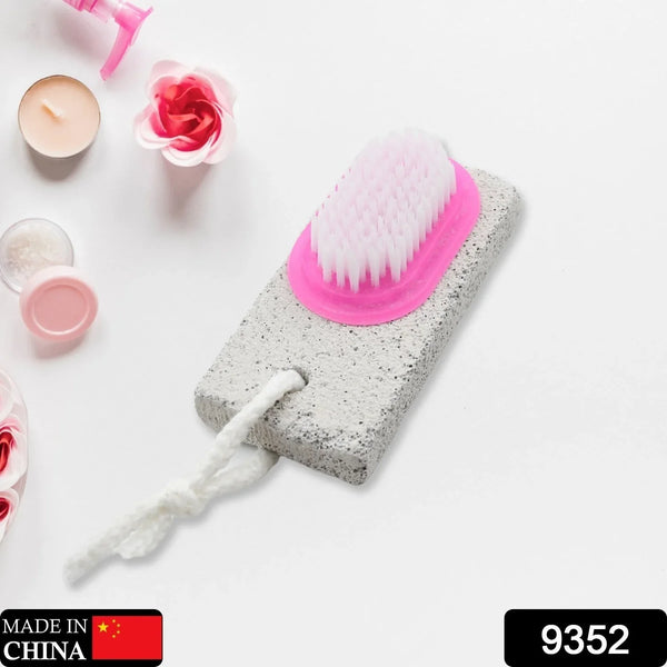 Hand and Foot Brush with pumice stone to Remove Dead Skin & Callus Stone Foot Scrubber Pedicure Brush For Dead Skin - justgrabit.in | Just Grab It