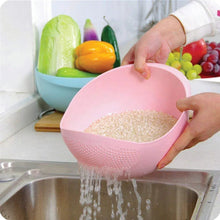 Kitchen Plastic big Rice Bowl Strainer Perfect Size for Storing and Straining - Justgrabit Inc.