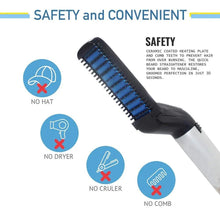 Men's Beard and Hair Curling Straightener (Modelling Comb), Hair accessories - justgrabit.in | Just Grab It