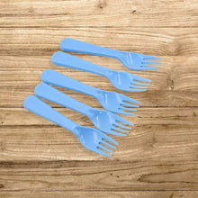 Reusable Premium Heavy Weight Plastic Forks, Party Supplies, One Size, plastic 5pc Serving Fork Set for kitchen, Travel, Home (5pc) - justgrabit.in | Just Grab It