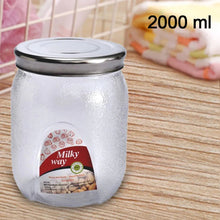 Plastic Mason Jar with Airtight lids (2000 ml) - Justgrabit Inc.