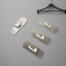Self - Adhesive Hooks, Heavy Duty Wall Hooks Hangers Stainless Steel Waterproof Sticky Hooks for Hanging Robe Coat Towel Kitchen Bathroom and. - justgrabit.in | Just Grab It