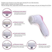 5 - in - 1 Smoothing Body & Facial Massager (Pink) - Justgrabit Inc.