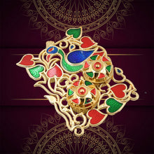 Rakasha Bandhan Special Puja Thali, Kumkum Thali Holder, Pooja Return Gift, Indian Housewarming Gifts, Brother / Bhai / Bhabhi / Sister / Family for Rakshabandhan, Diwali - Justgrabit Inc.