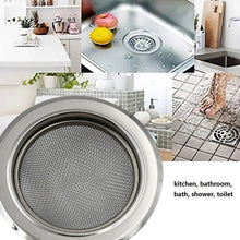Medium Size Stainless Steel Sink Strainer Kitchen Drain Basin Filter Stopper Drainer - justgrabit.in | Just Grab It