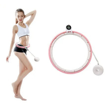 Fitness Adjustable Detachable Fitness Hula Hoop Ring Smart Round Count & Weight Loss Gym Equipment Exercise Smart Hula Hoops - justgrabit.in | Just Grab It