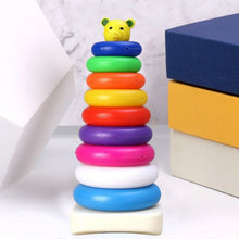 Plastic Baby Kids Teddy Stacking Ring Jumbo Stack Up Educational Toy 9pc - Justgrabit Inc.