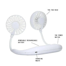 Hands - Free Wearable Neckband Fan - Justgrabit Inc.