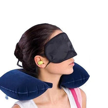 3in1 Air Travel Kit with Pillow, Ear Buds & Eye Mask - Justgrabit Inc.