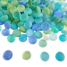 Glass Gem Stone, Flat Round Marbles Pebbles for Vase Fillers, Attractive pebbles for Aquarium Fish Tank. - Justgrabit Inc.