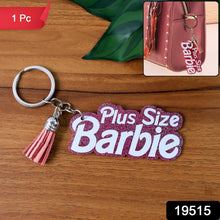 Text Keychain with Glitter Finish and Tassel Charm (1 Pc) - justgrabit.in | Just Grab It