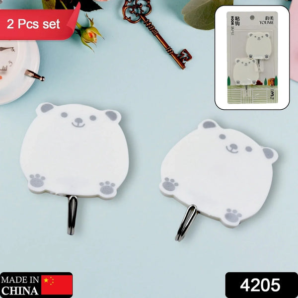 Multipurpose Strong Hook Self - Adhesive hooks for wall Heavy Plastic Hook, Sticky Hook Household For Home , Decorative Hooks, Bathroom & All Type Wall Use Hook , Suitable for Bathroom, Kitchen, Office (2 Pc Set) - justgrabit.in | Just Grab It