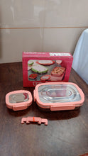 Stainless Steel Leak Proof Air Tight Lunch Boxes (900ML+200ML Approx / 2 Pc Set) - justgrabit.in | Just Grab It