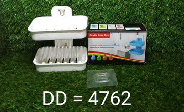 Plastic Double Layer - Soap Stand, Holder, Wall Soap Box Sturdy Vacuum Dispenser Tray - Justgrabit Inc.