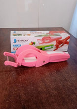 Plastic 2 in 1 Vegetable & Fruit Multi Cutter 5 Blade Vegetable Cutter with Peeler (1 Pc / Multicolor) - justgrabit.in | Just Grab It