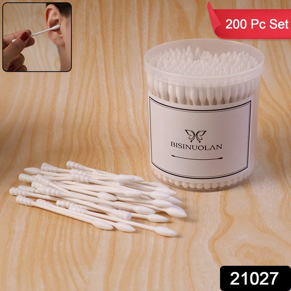 Cotton Ear Buds Set (200 Pc) - justgrabit.in | Just Grab It