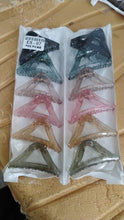 Triangle Shape Mix Color Plastic Hair Claw Clip – 12 Pc Durable Grip Women and Girls - justgrabit.in | Just Grab It